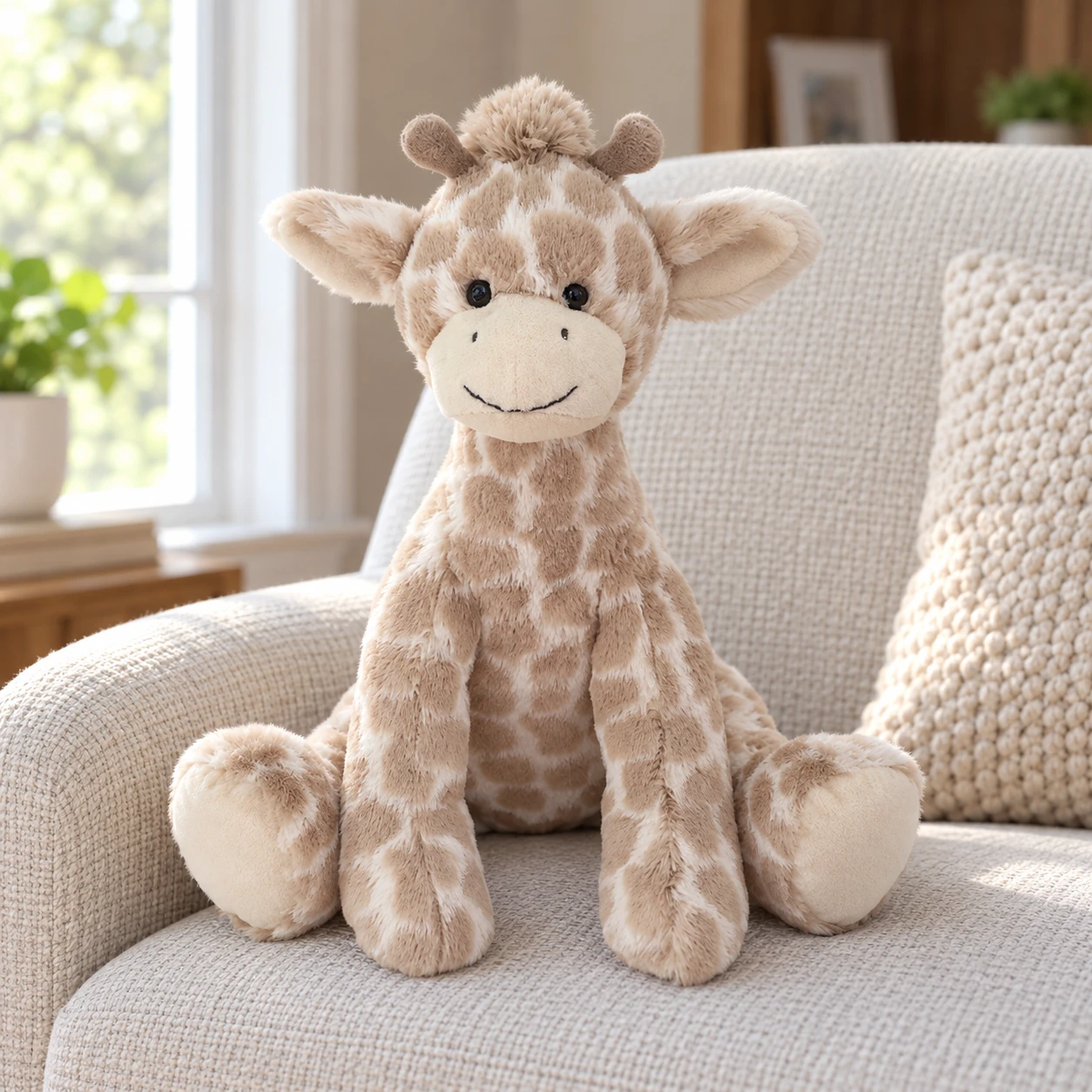 Gentry Giraffe Plush with Spotted Coat and Long Legs
