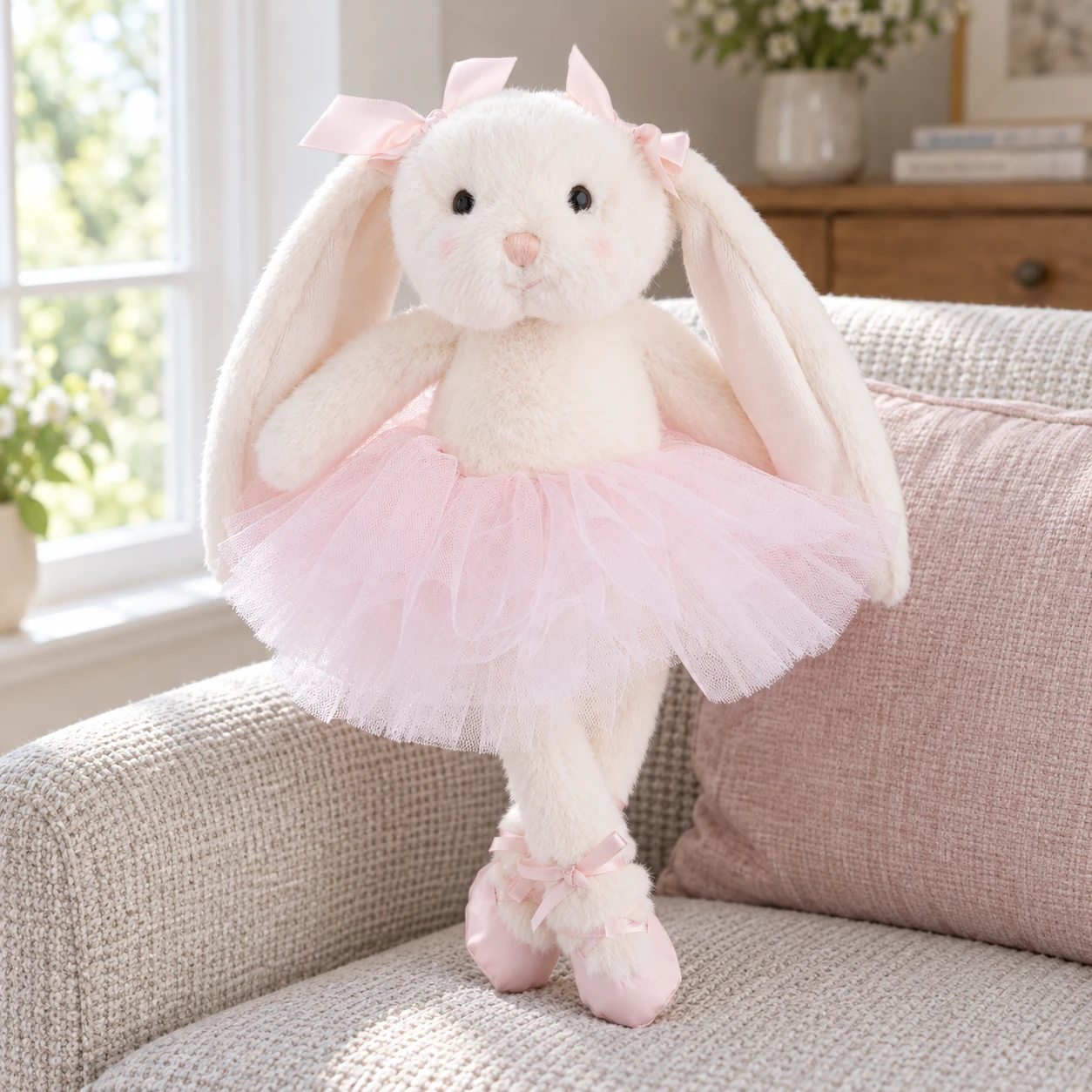 Dancing Jayleen Rabbit Ballerina with Pink Tutu