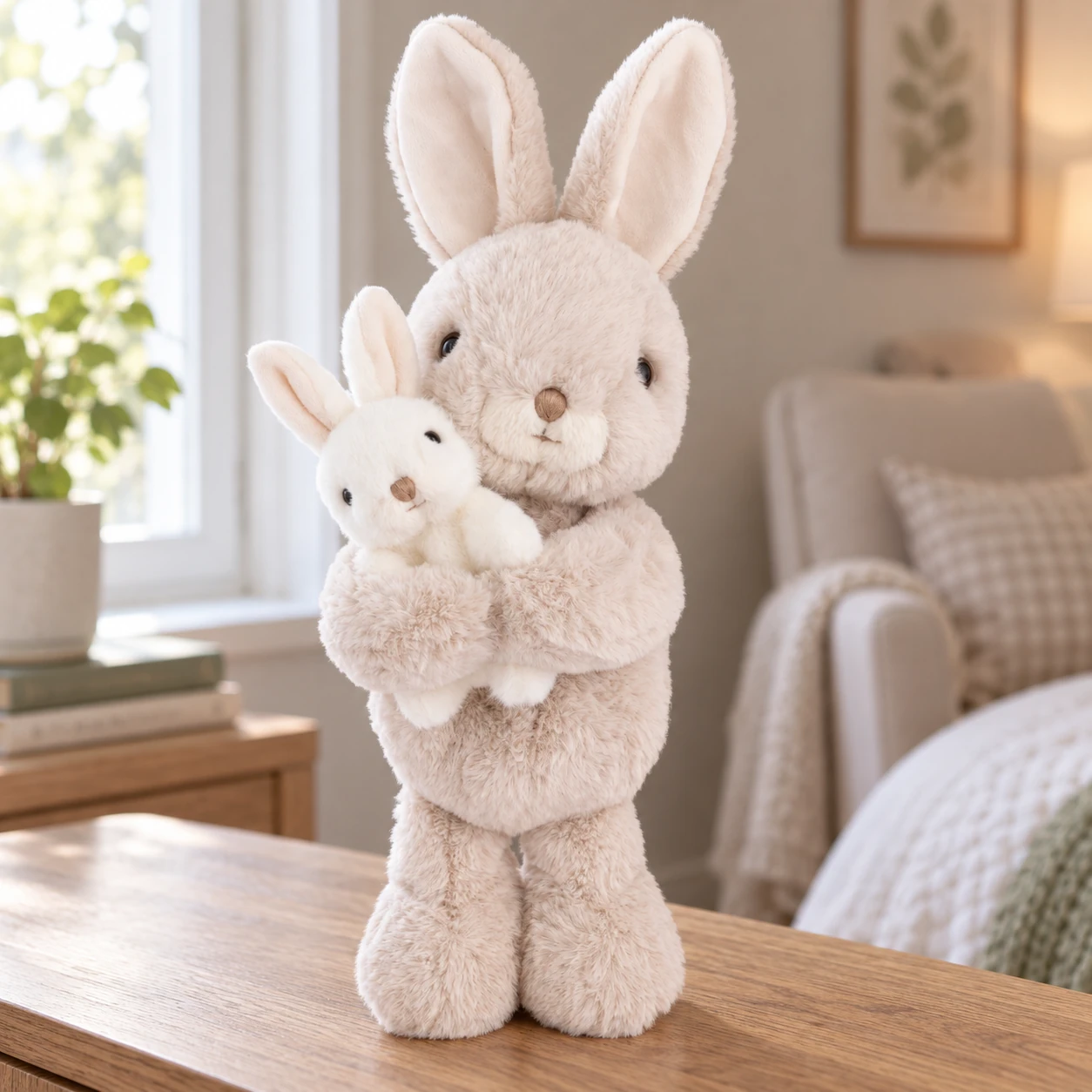 Sunny & Mama Mother and Baby Rabbit Plush Duo
