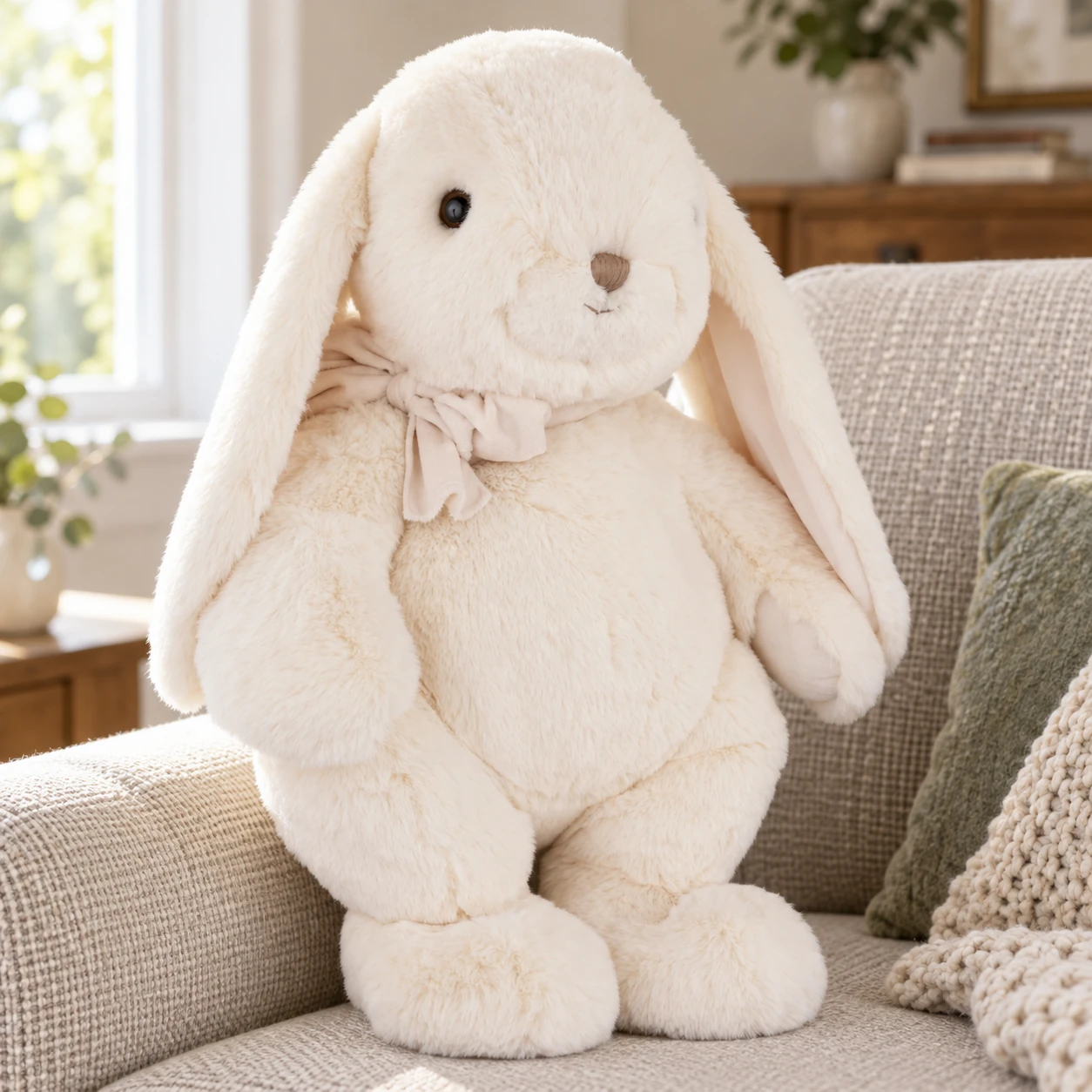 Great Marshmallow Rabbit Plush with Long Floppy Ears