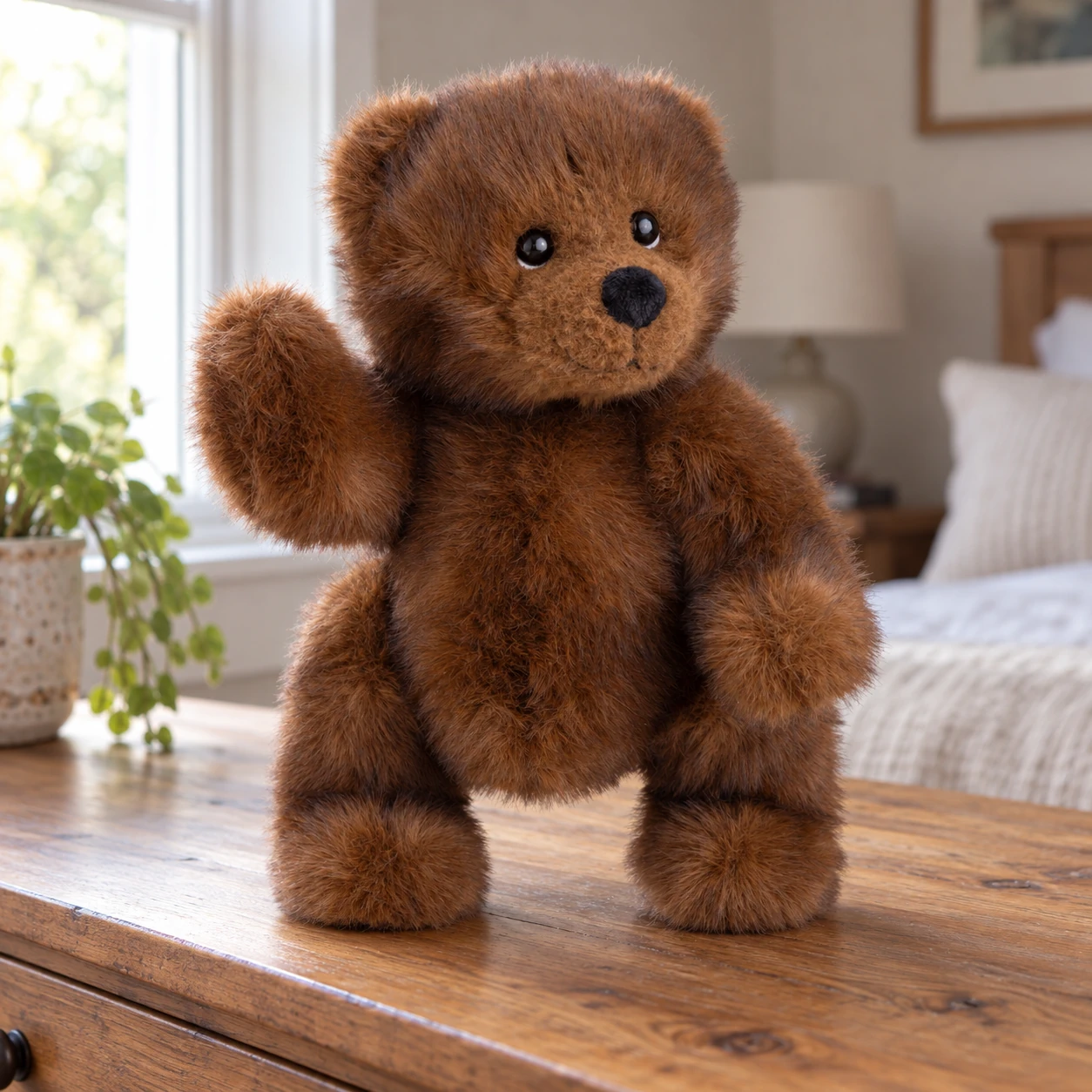 Witold the Great Brown Teddy Bear with Oval Paw Pads