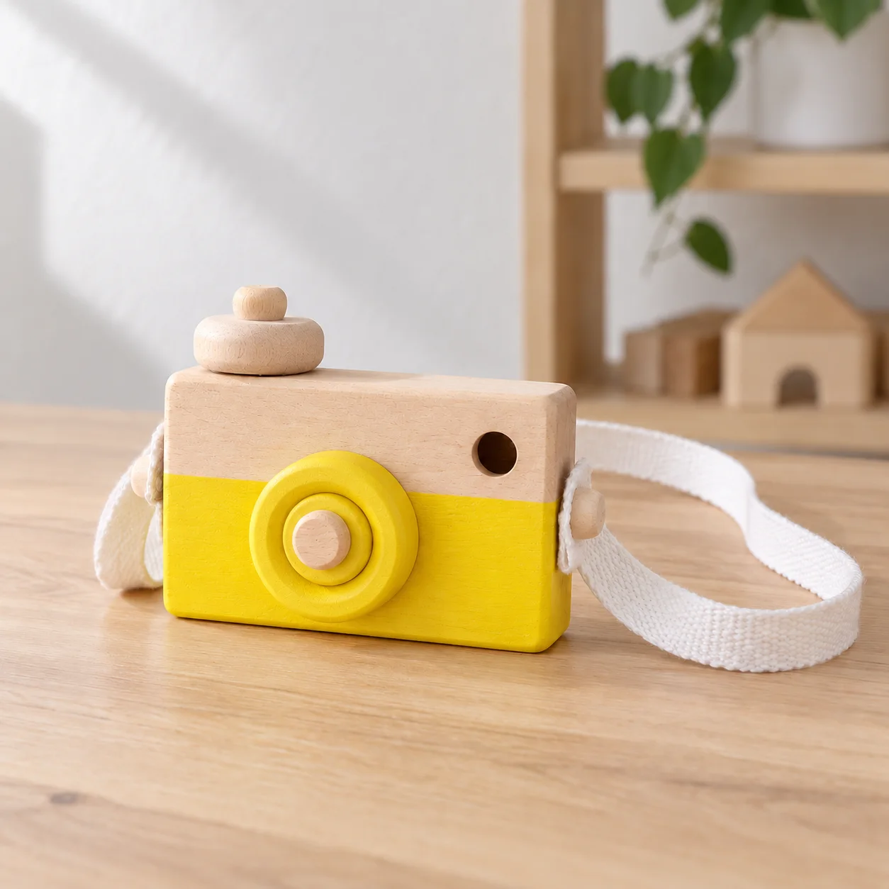 Olive Pretend Camera — Yellow, lead view