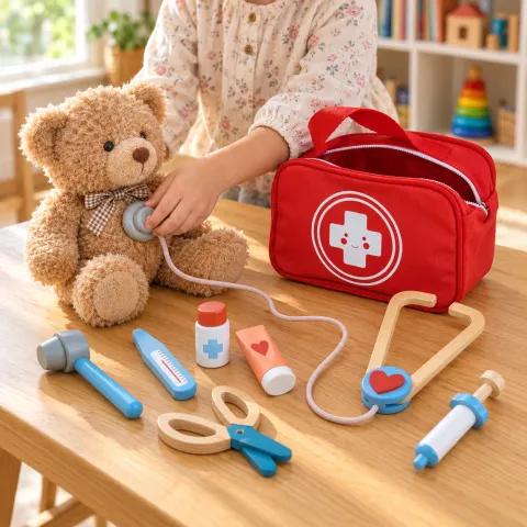 Wooden Pretend Doctor Kit