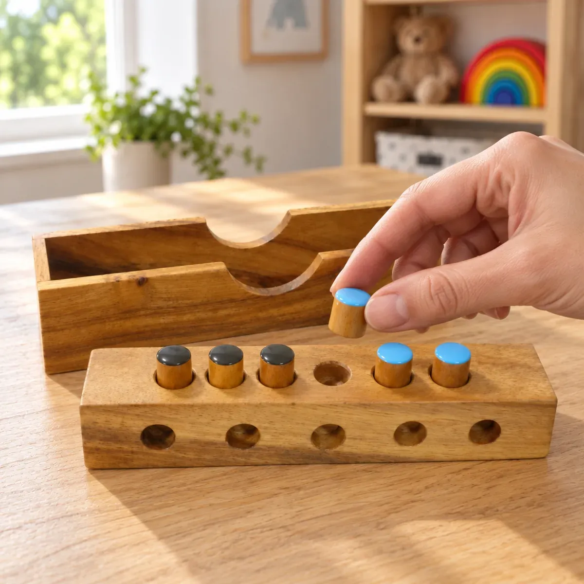 peg swap puzzle — use view. Props excluded.