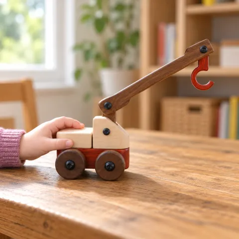 Compact Wooden Crane