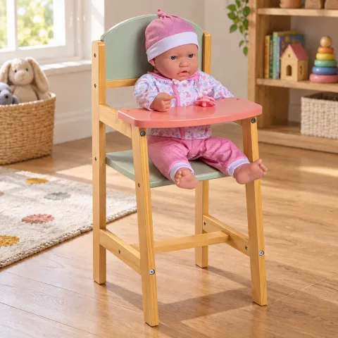 Pastel Doll Feeding Chair
