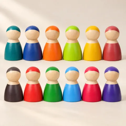 Twelve Peg Figures