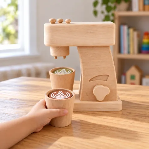 Wooden Toy Coffee Maker