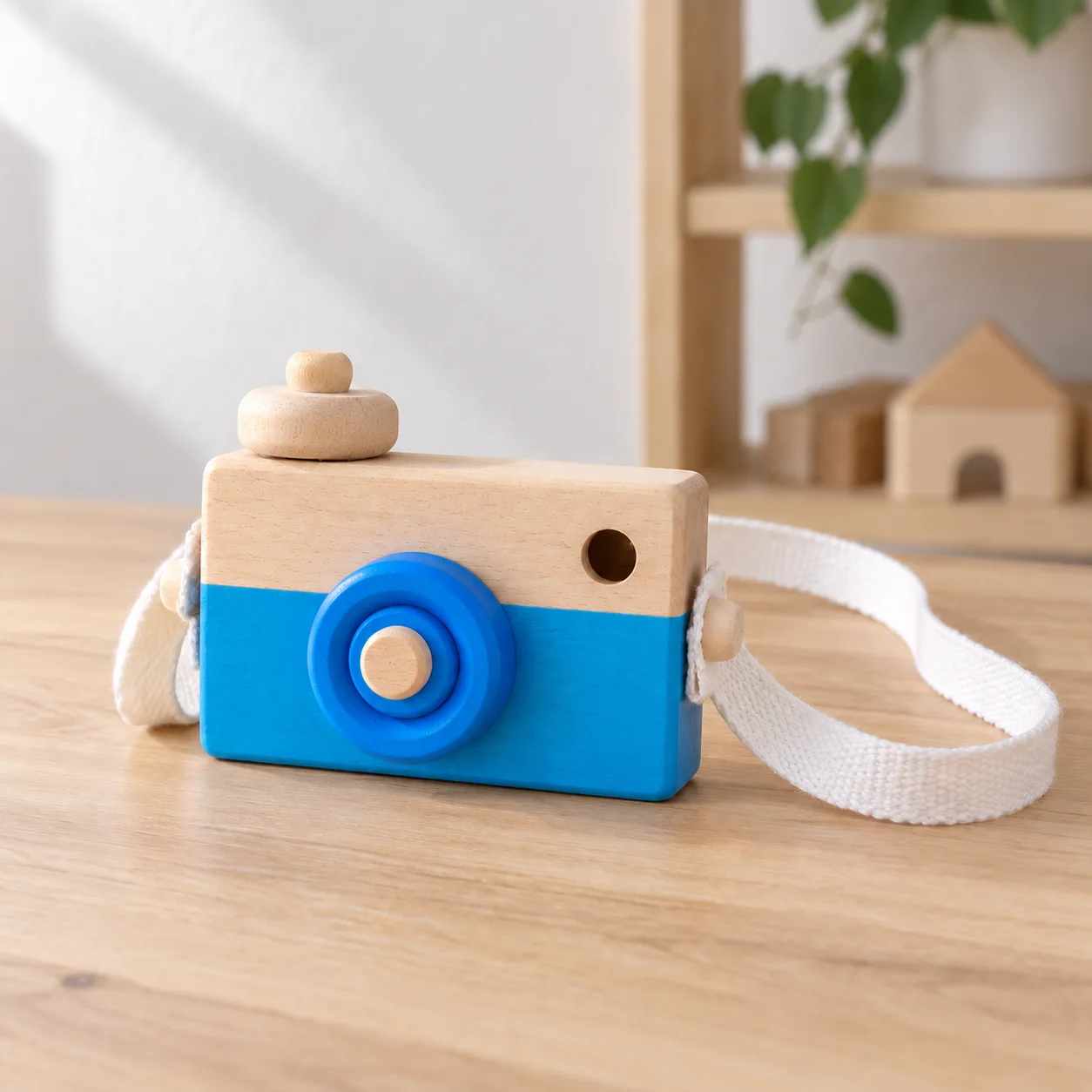 Olive Pretend Camera — Blue, lead view