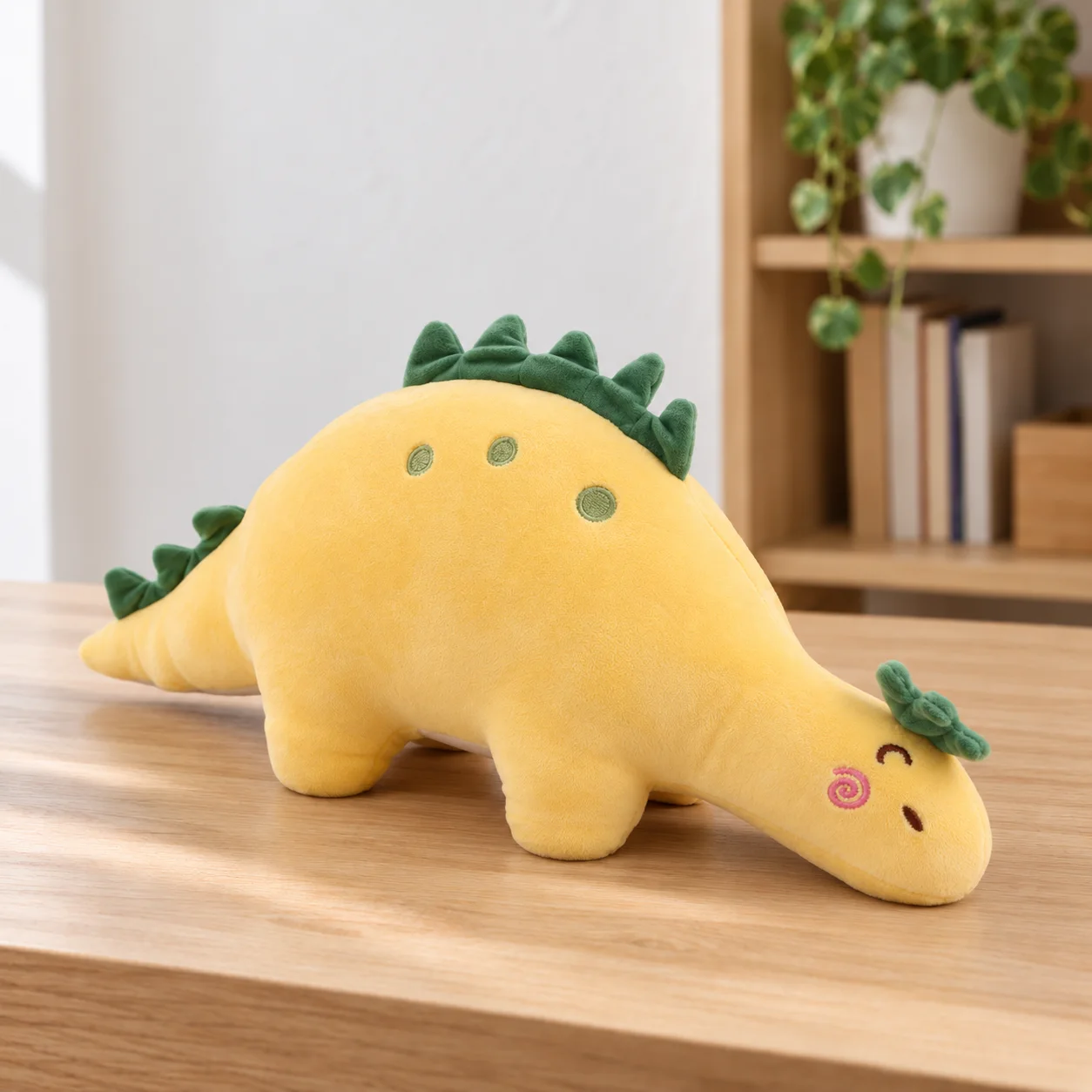 Dottie Dinosaur Plush — Yellow - 30 cm, lead view