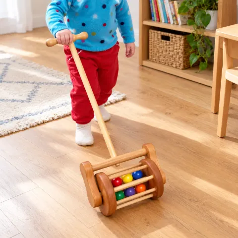 Wooden Lawnmower Push Toy