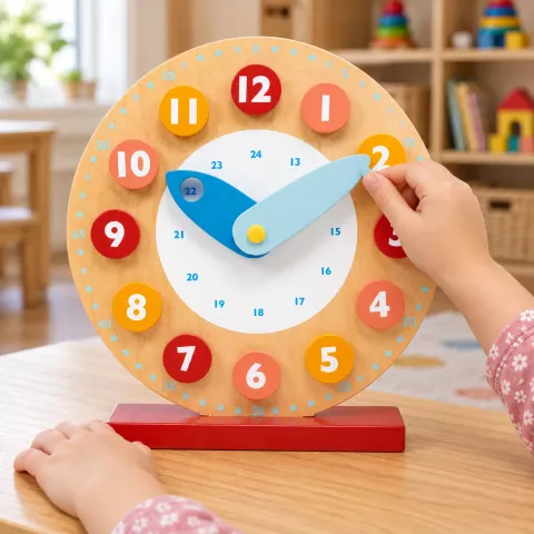 Wooden Teaching Clock
