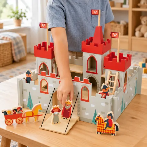 Wooden Play Castle