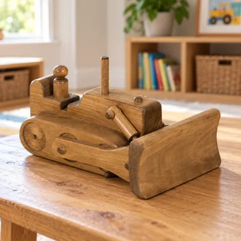 Wooden Blade Bulldozer