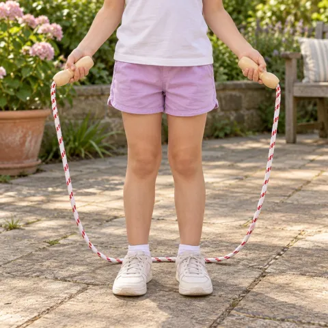 Wooden Handle Skipping Rope