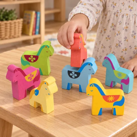 Wooden Pony Balance Set