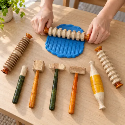 Wooden Dough Tool Kit