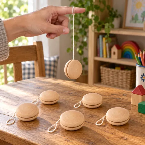 Wooden Yo-Yo Six Pack