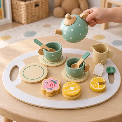 Mint Wooden Tea Party Set